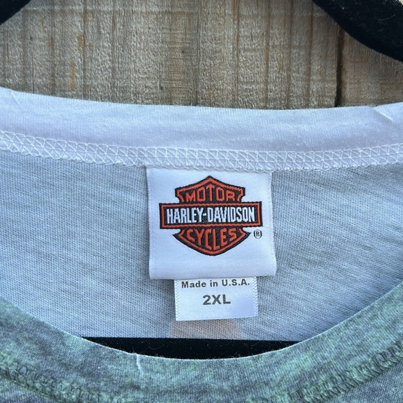 Harley-Davidson Green Rock & Roads Tee - Picture 4 of 6